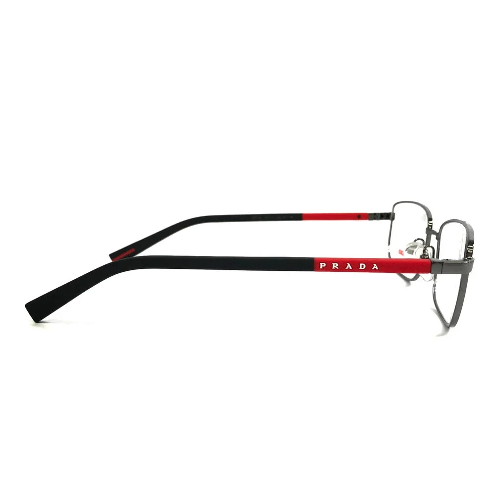 Prada Linea Rossa Eyeglasses Frames VPS50S 5AV-1O1 Gunmetal Rubberized 55-17-145
